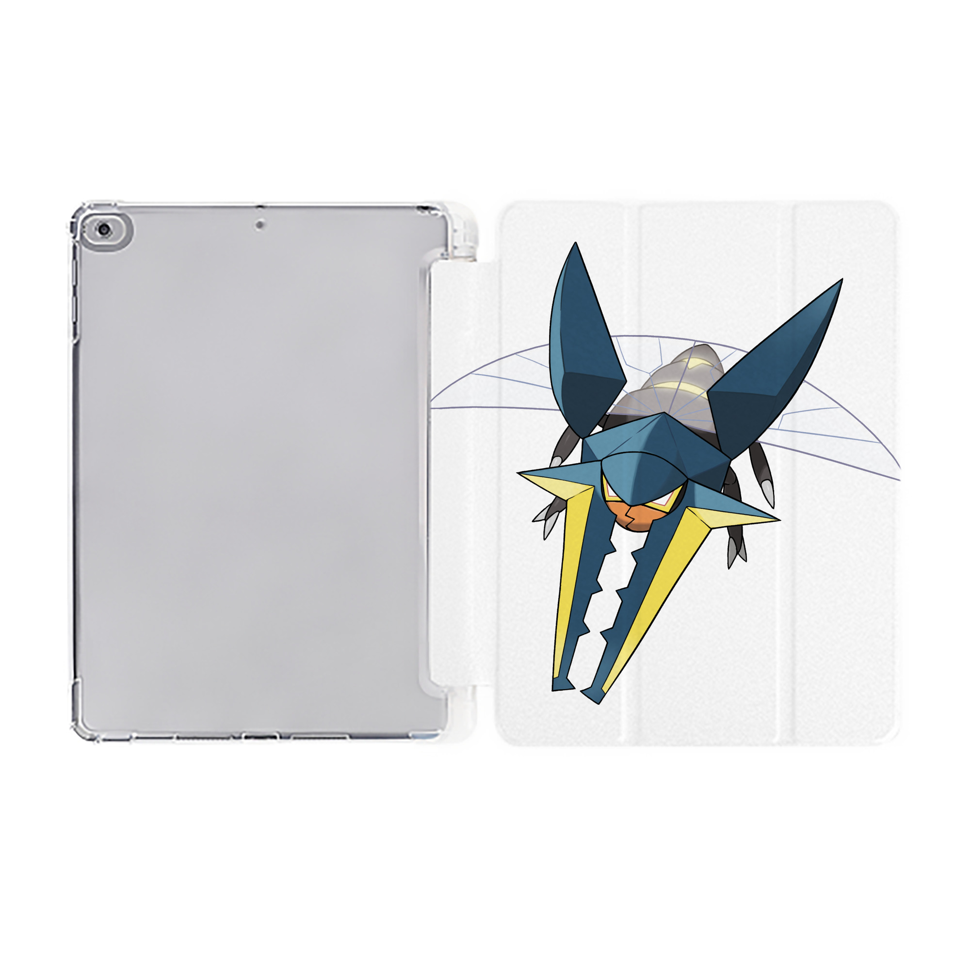 （画像用） ポケットモンスター Pokémon IPad ケース ペン収納付き 三つ折りスタンド PUレザー×シリコン 対応機種9.5/10.5/10.9インチ